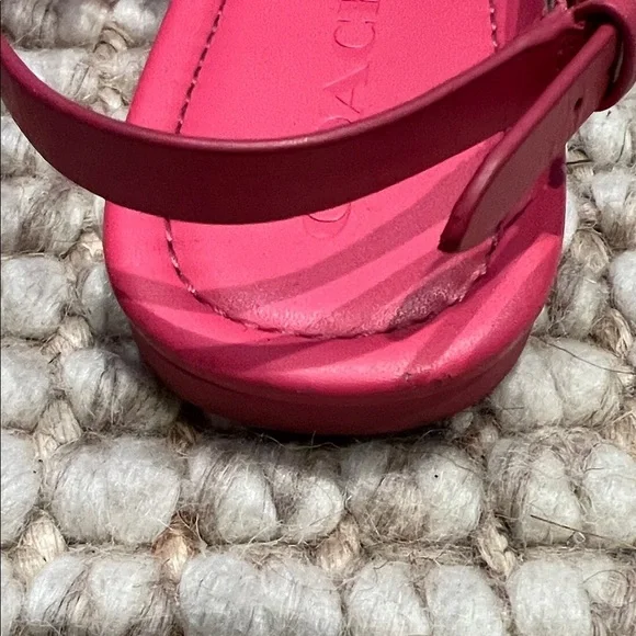 Pink Coach Jaci leather Sandals - Picture 8 of 10